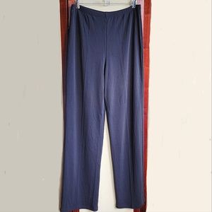 Carol Little Knit Rayon Blend Wide Leg Pull On Pants Size L